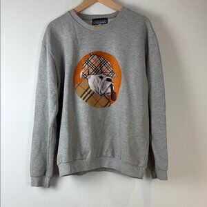 Simons - Gray Graphic Crewneck Sweatshirt Large